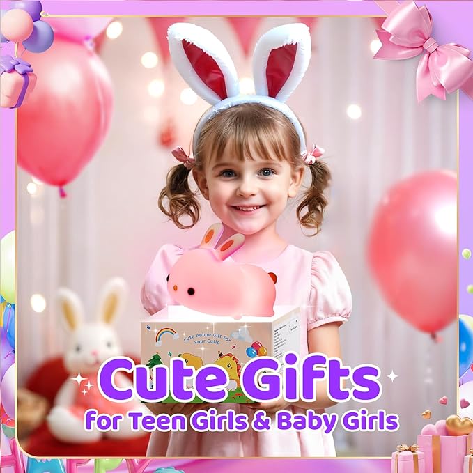 One Fire Cute Night Light, Remote+16 Colors Teen Girl Gifts for Girls, TAP for Fun Teen Girl Stuff Anime Stuff, Cute Things for Girls