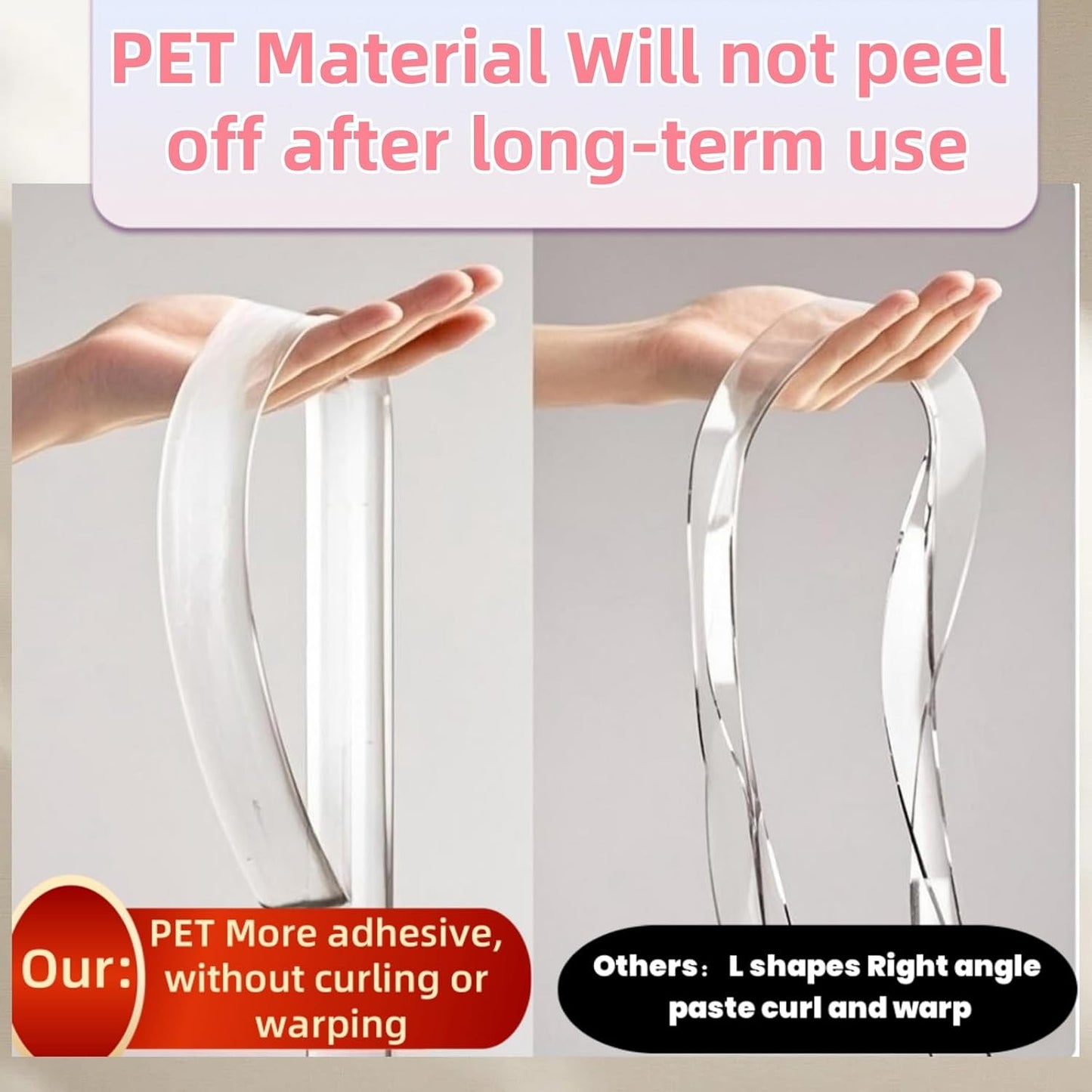 2roll Edge Protector Tape 1.18in Width x78.8in Length,Clear Edge Protector Strip Sharp Edge Wrap Cover Tape,Adhesive Edge Protector (3cmx2m,thk: 2mm)