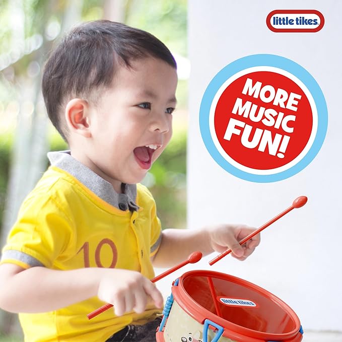 Lollipop Little Tikes Baby Musical Instruments Set - 6 Piece Drum Set, Maracas, Music Fun for Toddlers, Preschool Educational Toys - Musical Toys for Toddlers