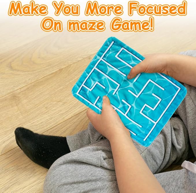 5 Pcs Marble Maze Mat Sensory Fidget Stress Relief Toys,Sensory Mat Anxiety Calming Toys,Tactile Sensory Toys for Kids Adults Teens Autism with Special Needs School Classroom Home Supplies,2 Sizes