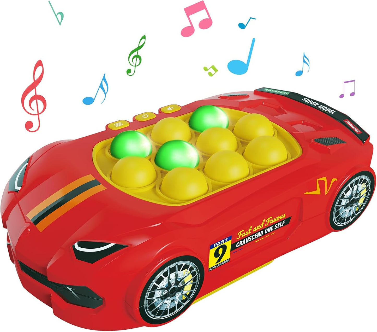 Fidget Toys Light Up Game, Handheld Games for Kids, Quick Push Bubbles Game Console, Autism Sensory Toys Birthday Gifts for Old Boys Kids Teens