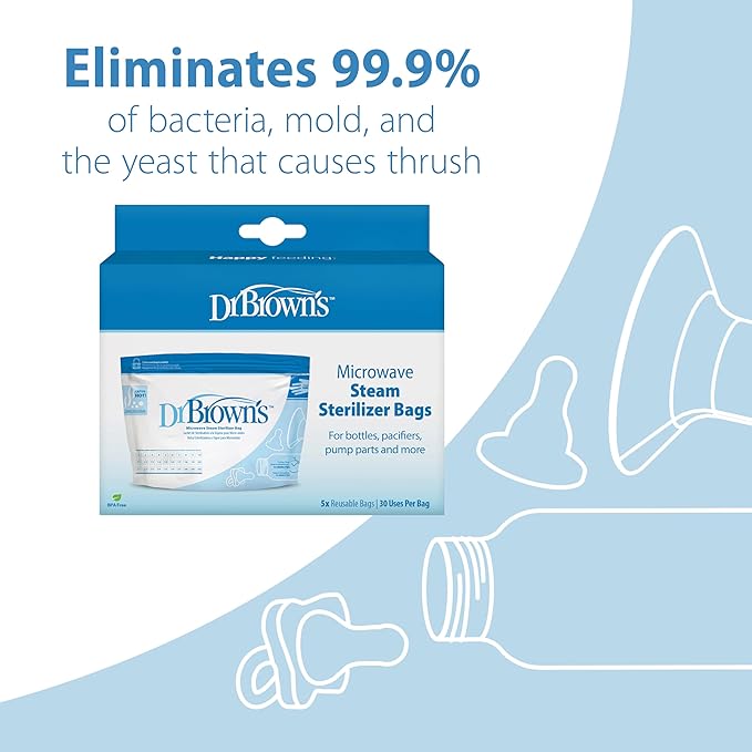 Dr. Brown's Natural Flow Anti-Colic Options+ Wide-Neck Glass Baby Bottle Starter Set with 100% Silicone Glass Bottle Sleeves, Baby Bottle Brush, Prevent Pacifier and Pacifier and Bottle Wipes