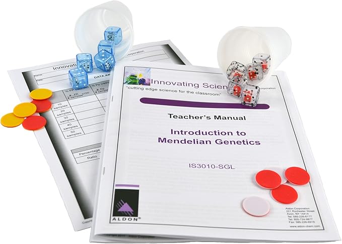 ALDON Innovating Science Introduction to Mendelian Genetics - Simulate Mendel's Work & Determine Patterns of Inheritance - Small Group Learning - Experiment Kit