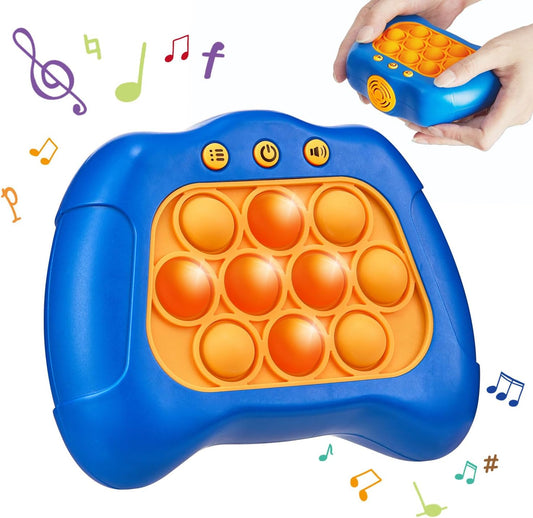 Quick Push Game for Kids 8-12,Pop Sensory Fidget Toys for Kids 6-12,Birthday Gifts for Boys and Girls (Blue)