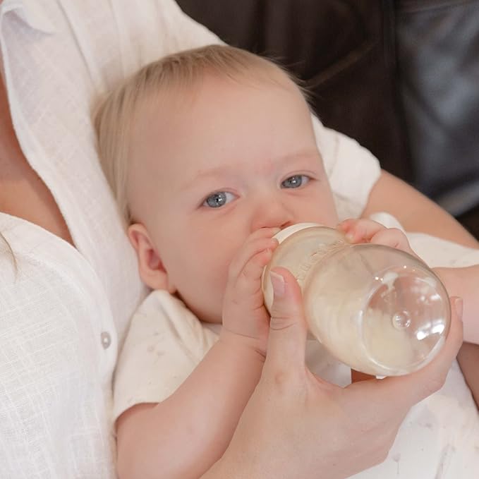 Minbie 9 - Months + Breastfeeding Baby Bottle - Anti Colic & Reflux, PPSU BPA Free