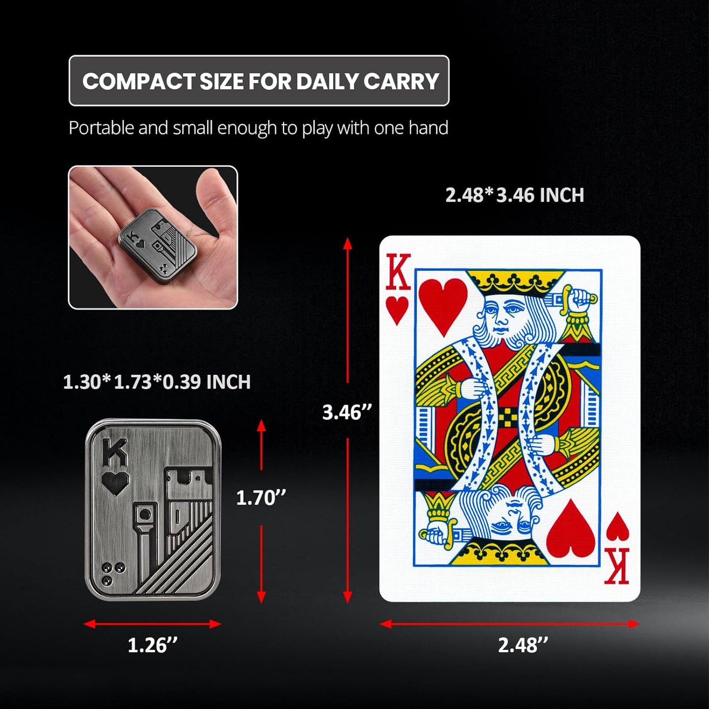 Fidget Slider Toys, Poker Cards Fidget Toy, Sensory Fidget Toys to Relieve Anxiety and Stress, Cool Desk Fidgets Gift for Adults and Teenagers