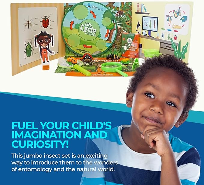 Educational Science STEM Kit for Kids Ages 6–8- Gift for Boys & Girls (Willow Entomology)