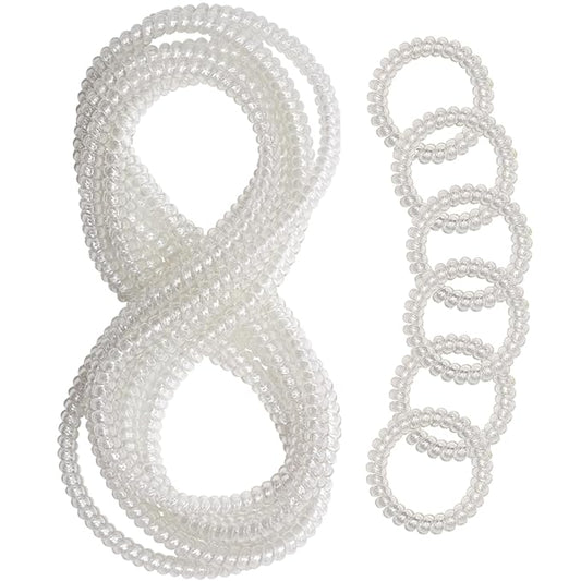 Chew Necklaces for Sensory Kids, 12 Pcs Clear Coil Chewy Necklaces Stretchy Bracelet for Boys Girls with Autism ADHD SPD,Oral Motor Chewable Necklace Reduce Anxiety and Fidgeting Stress