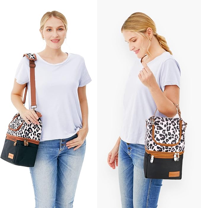 Momcozy Insulated Baby Bottle Bag, Multi-Function Breastmilk Cooler Bag, Fit as Wine Carrier or for Milk Bottles Like Dr. Brown, Comotomo, Philips, Nuk, Lansinoh, etc.