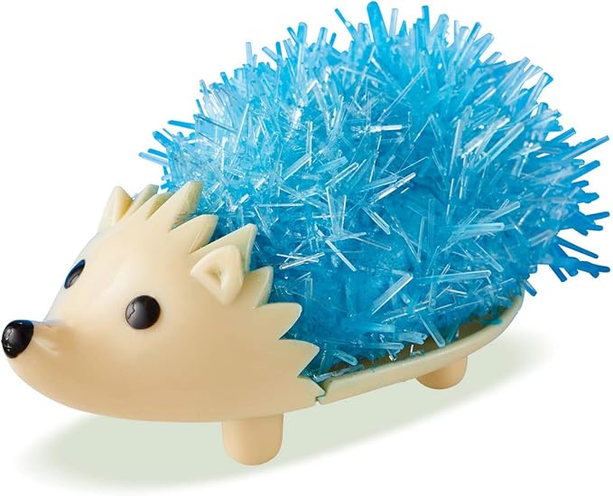 MindWare Crystal Growing Kits (Hedgehog Cool Colors) Grow Your Own Crystals Kit for Kids - Makes 2 Hedgehogs