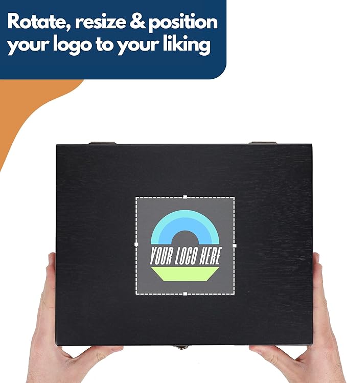 WE Games Color Logo Wooden Treasure Box with Lid & Brass Latch - Black Stained