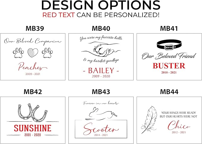 Personalized Pet Memory Keepsake Box Custom Engraved Wooden Memorial Box with Lid - Pet Loss Gift for Dogs or Cats Remembrance Storage Boxes for Ashes, Urns, Photos Forever Friend Always In Your Heart