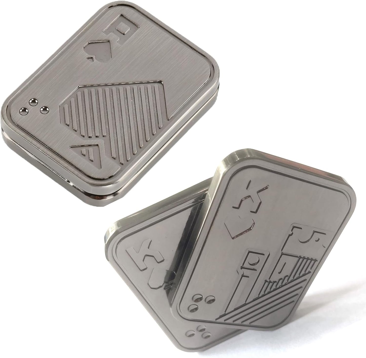 2 Pack Fidget Toys Adults Magnetic Fidget Slider Metal Fidget Toys Magnetic Fidget Slider Toys EDC Fidget Toys for Adults Anxiety Stress Relief Office Desk Toys(Metal Poker K+A)
