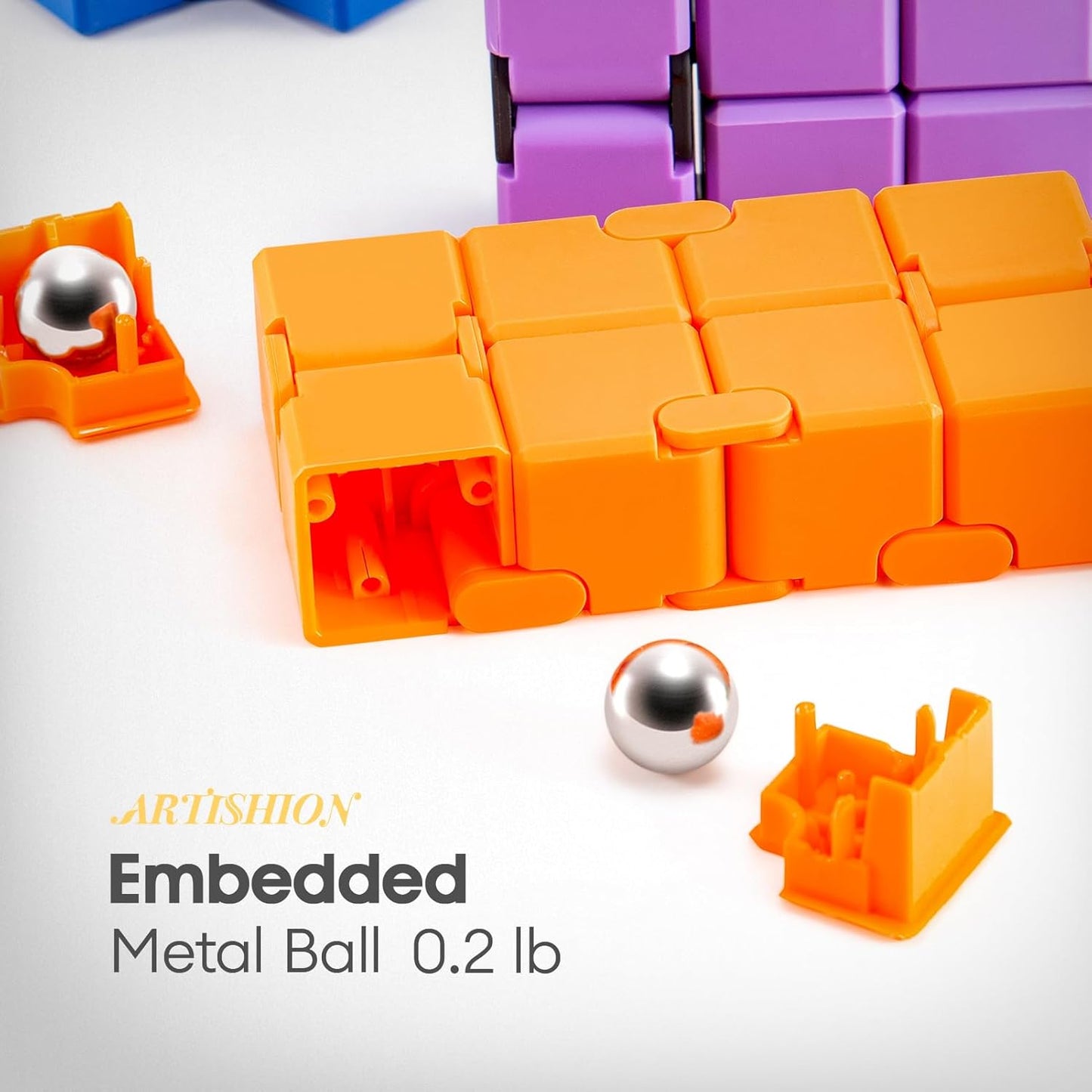 Fidget Cube, Durable Nylon Infinity Desk Toy, Skin-Friendly Handheld Gadget, Mini Stress-Relief Adult Fidget Toy for Anxiety Alleviation light weight(Green)