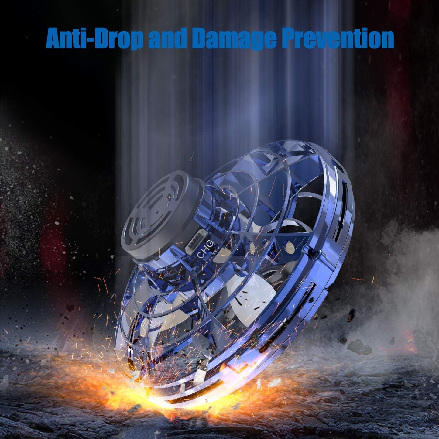 Cool Kids Light Up Toys,FLYNOVA Hand Operated UFO Drones,Mini Flying Orb with Lights,Hover Boomerang Fidget Spinner,Christmas Birthday Gifts For Boys Girls Teen 8 9 10 11+ Indoor Outdoor Fun Thing