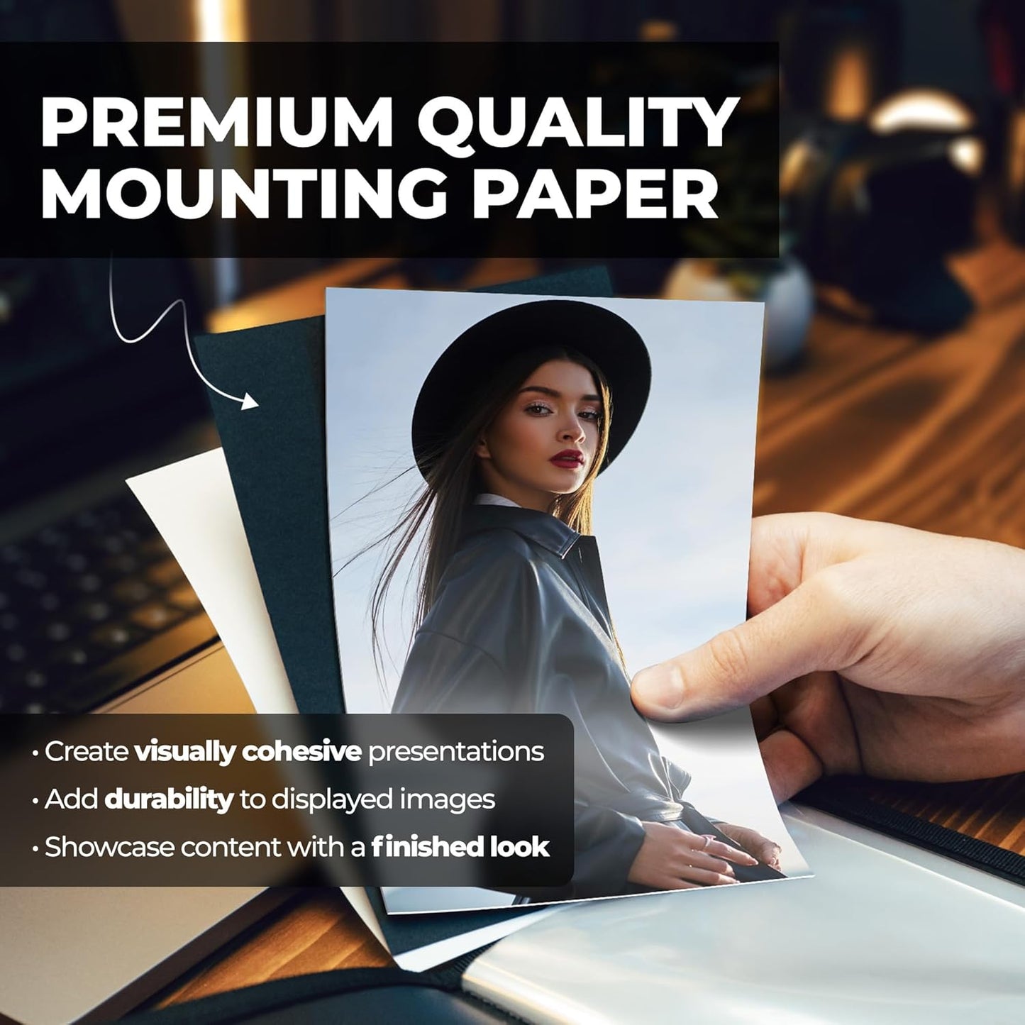 Dunwell Small Photo Album 4x6 (2-Pack, Blue), Mounting Paper, 4 x 6 Photo & Art Portfolio Presentation Book, 24 Pockets Display 48 Pages, Professional Mini Picture Book for Artwork, Postcards