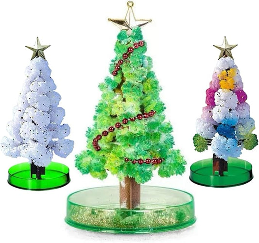 Magic Crystal Christmas Tree Kit, DIY Science Experiment, Educational Party Toy, 2 Pack 4X6.5inches