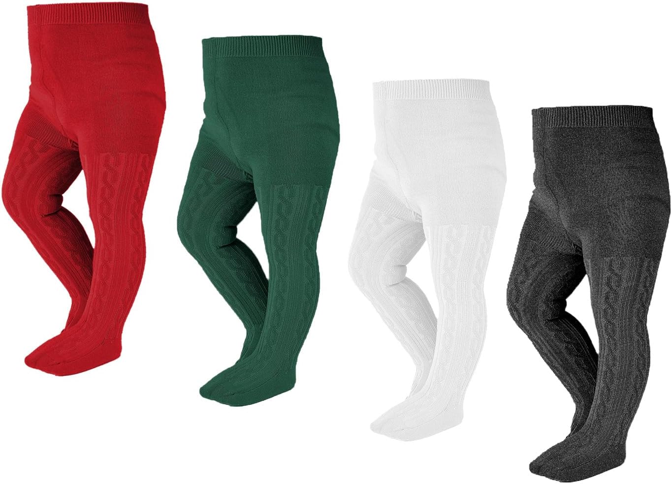EPEIUS Baby Girl Tights Thick Cable Knit Leggings Stockings Cotton Pantyhose for Newborn Infant Toddler 3/4/5/6 Pack