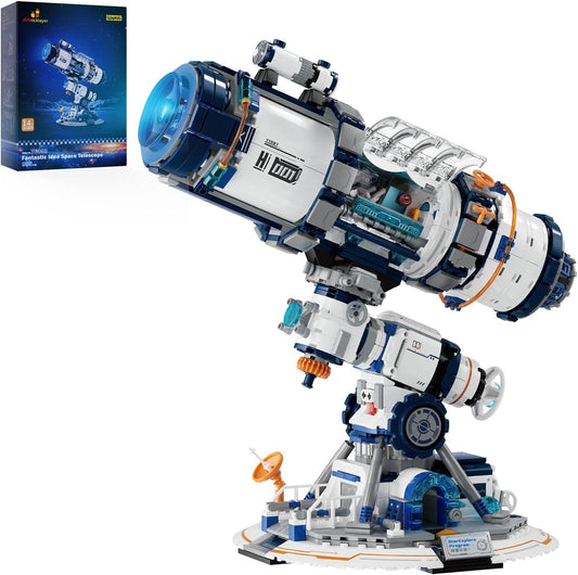 JMBricklayer Space Telescope Building Sets for Adults, Cool Space Planet Building Toys with Lights 70009, Space Exploration Telescope Model Kits for Teens, Ideal Gift for Space Lovers, Kids 8+(995PCS)