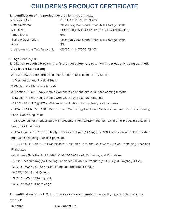 Multipurpose Anti-Colic Glass Baby Bottles with Slow Flow and Natural Flow Nipples, Breast Milk Collection and Storage Bottles, Wide-Neck Breast Pumps Compatible, 6-Pack (4oz, 6oz)