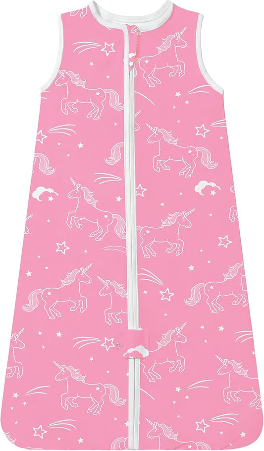 TotAha Light Sleep Sack, Stretchy, Soft, Cozy Wearable Blanket Sleep Bag with 2-Way Safe Zippers for 0-6-12-24 Months 0.5 TOG