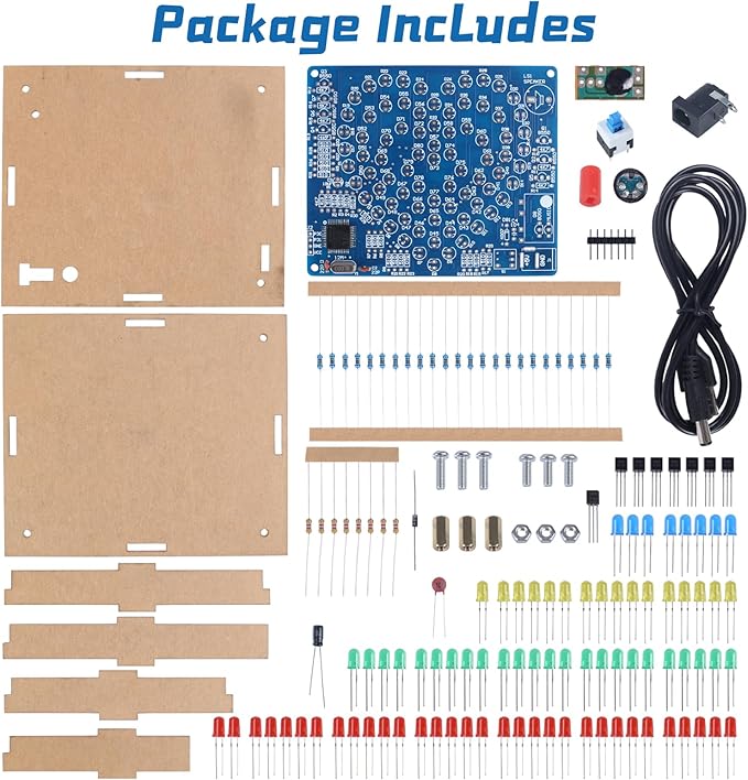 Soldering Practice Kit, Heart-Shaped LED Light DIY Soldering Project Kit with 20 Flashing Effects, DIY Electronics Kit for Home School Training Learning, Perfect Presents for Lovers/Family