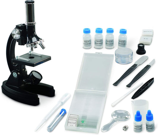 Educational Insights GeoSafari MicroPro 95-Piece Microscope Set, Prepared Slides, Instruction and Activity Guide, Ages 8 and up