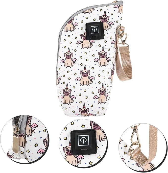 Bottle Warmer Bag Bottle Sleeve Heat Settings Portable Car Travel Accessory for Boys and Girls