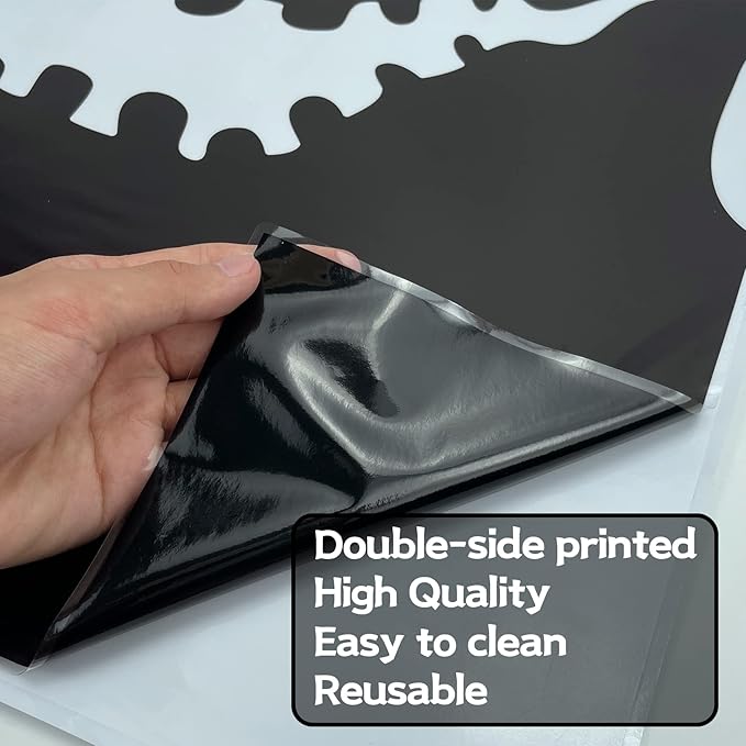 Joy Bang Halloween Window Clings Decor for Halloween Decorations, Large Scary Window Silhouette Stickers Decals Spooky Monster Zombie Clings for Party Decorations Indoor