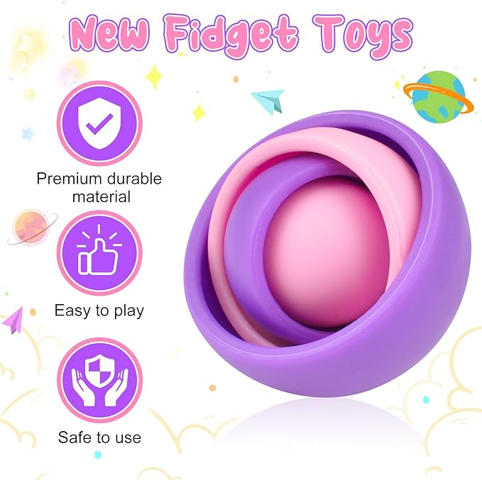 Fidget Toys Adults, Fidget Spinner for Kids 8-12, Gift Ideas for Boys Girls Teens Party Favors Classroom Prizes