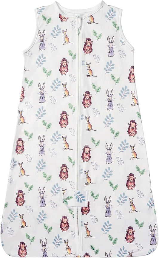 TotAha Light Sleep Sack, Stretchy, Soft, Cozy Wearable Blanket Sleep Bag with 2-Way Safe Zippers for 0-6-12-24 Months 0.5 TOG