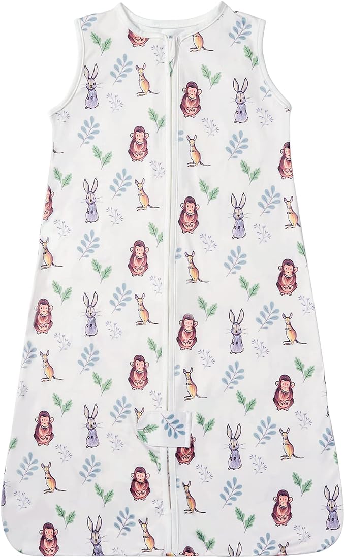 TotAha Light Sleep Sack, Stretchy, Soft, Cozy Wearable Blanket Sleep Bag with 2-Way Safe Zippers for 0-6-12-24 Months 0.5 TOG