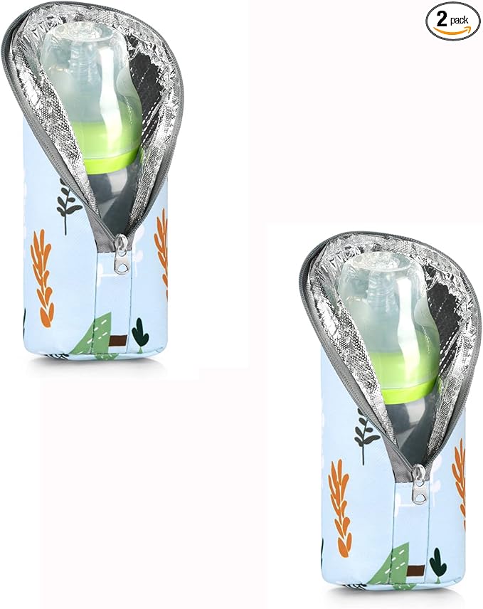 Accmor Baby Bottle Tote Bags, Insulated Breastmilk Cooler Bag, Nursing Bottle Warmer Bag for Nursing Mom Daycare Travel