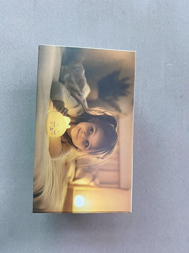 Cute Bunny for Kids Dimmable Baby Room Nightlight, Rechargeable Touch Bedside Nursing Lamp, LED Soft Silicone Novelty Animal Night Light, Halloween Bedroom Decor,Christmas Woman and Kids Gifts