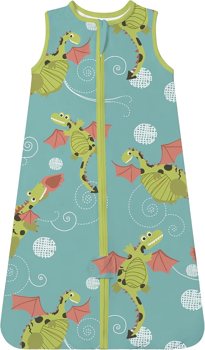 TotAha Light Sleep Sack, Stretchy, Soft, Cozy Wearable Blanket Sleep Bag with 2-Way Safe Zippers for 0-6-12-24 Months 0.5 TOG