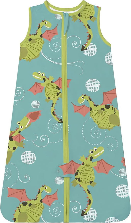 TotAha Light Sleep Sack, Stretchy, Soft, Cozy Wearable Blanket Sleep Bag with 2-Way Safe Zippers for 0-6-12-24 Months 0.5 TOG