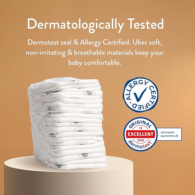 Joonya Pull-Up Pants Baby Diapers, Size 5 XL (24-37 lb) - 6 Bags of 23 (138) - NonToxic, Eco-Friendly, Ultra Slim, Overnight Use - Made in Denmark