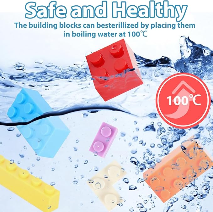 1000 Pieces Classic Building Bricks in 15 Popular Colors and 12 Mixed Shapes, Creative Small Building Blocks Set Learning Educational Toy Gift for Kids, Compatible with All Major Brands