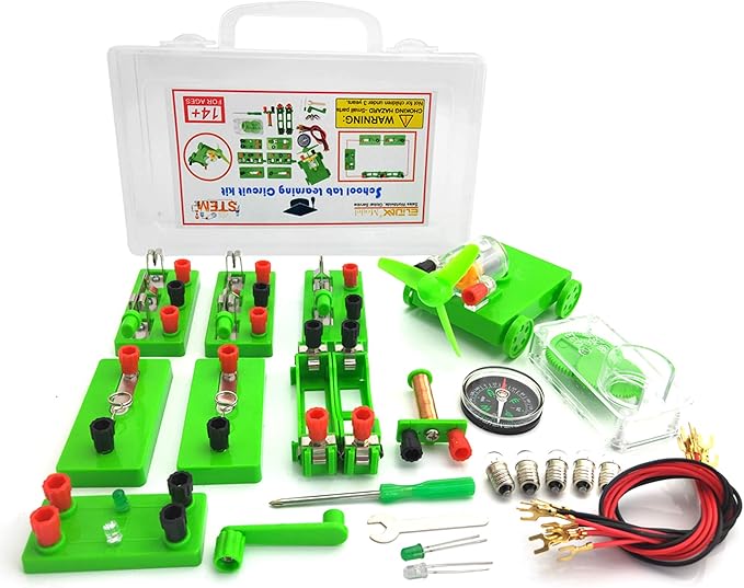 EUDAX Physics Science Lab Learning Circuit kit,Electricity Experiment Set,Building Circuits for Teacher Junior Senior High School Students (Upgrade kit)