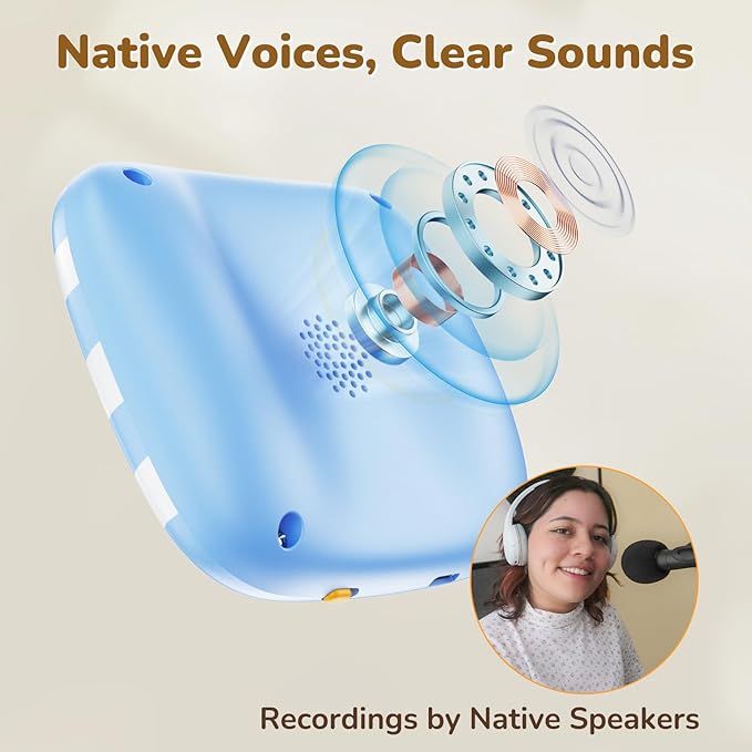 JoyCat Talking Flash Cards for Toddlers 1-5, 314 Words with Durable Thick Cards & Clear Audio, Easy to Slide in and Out, Speech Therapy Toys, Birthday Gifts for Boys Girls