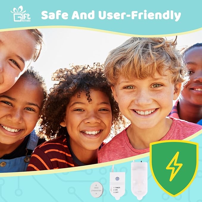 Paper Circuits Kit for Kids, STEM Electric Circuit Kit, Child-Friendly Paper Circuit Board, Led Light Diodes, Copper Foil Tape, Educational STEM Toys Science Experiments Kit for Kids 8-12