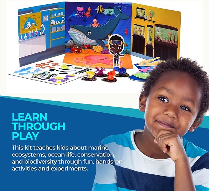 Educational Science STEM Kit for Kids Ages 6–8- Gift for Boys & Girls (Oscar Marine)