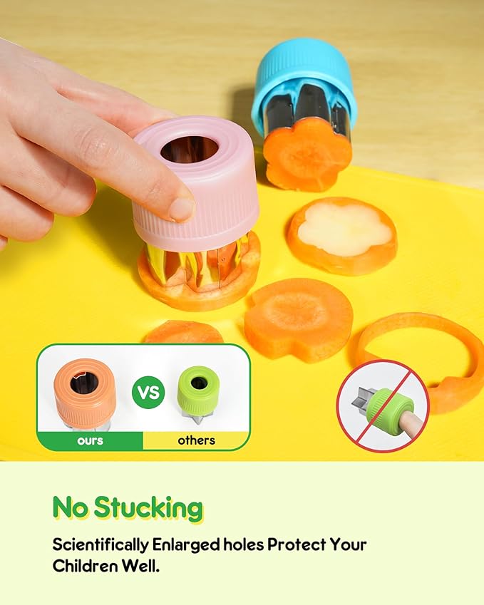 26 Pcs Kids Knife Set, Montessori Kitchen Tools for Toddlers' Real Cooking, BPA Free Knife Set Includes Crinkle Cutters Kid Safe Knives Cutting Board Peeler, Kitchen Tools for 4+ Year Old Girl Boy