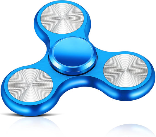 Metal Fidget Spinner for Adults, Silent Sensory Fidget Toys Adults Hand Spinners for ADHD Anxiety Stress Relief, Desk Toys for Office, Birthday Gifts Stocking Stuffers Classroom Prizes