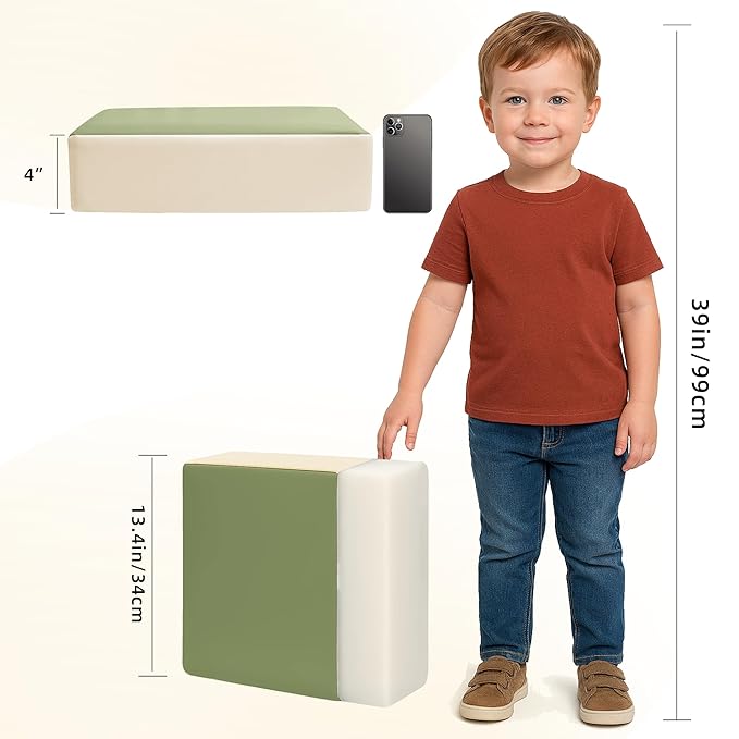 Toddler Booster Seat for Dining Table, 2 Elastic Seat Belts, Anti-Scratch PU Skin-Friendly, Waterproof, Anti-Wrinkle, Detachable Non-Slip Bottom