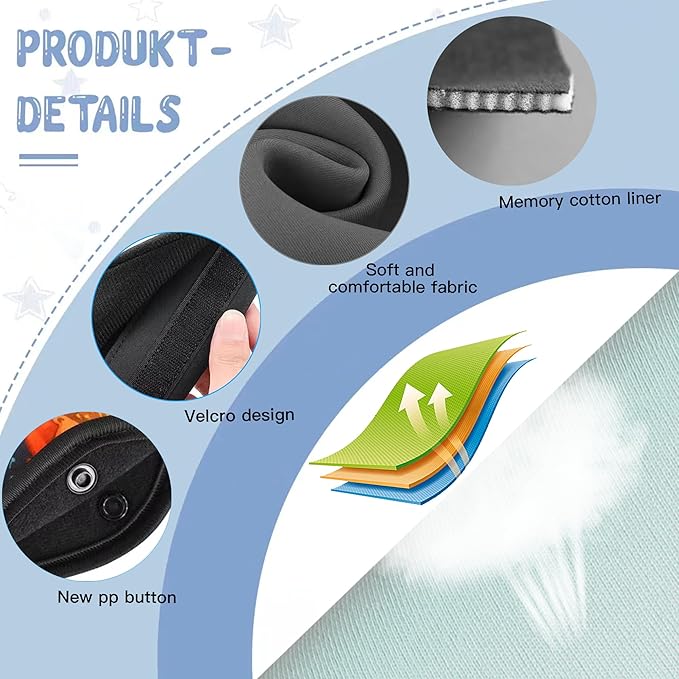 Kid'S Seat Belt Cover Pad, Neck & Abdomen Cushion For Children- Soft And Breathable Straps Cover Support For Booster Seat, Strollers, And High Chairs | Hypoallergenic Travel Accessory, Rainbow