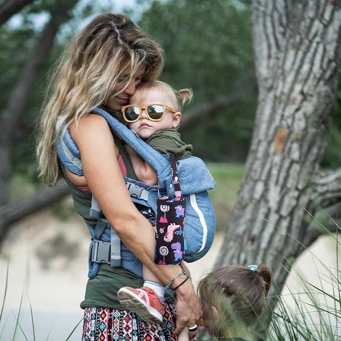 Kisangel Insulated Milk Bottle Carrier - Baby Water Bottle Strap Bag for Travel and Outdoor Use - Keep Warm Carrying Sleeve Pouch 20X12X1cm