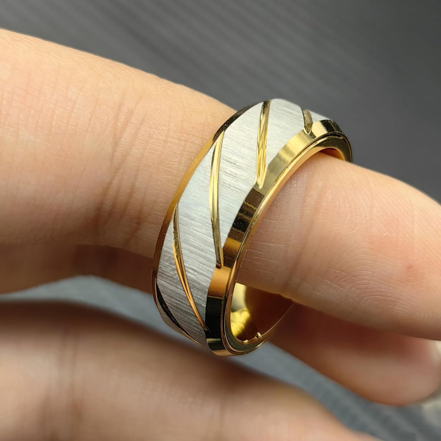 EDC Fidget Slider Fidget Toy Adult Stress Relief Metal Ratchet Ring Jewelry ADHD Recreational Fidget Toy Tactile Coin (Golden, 10)