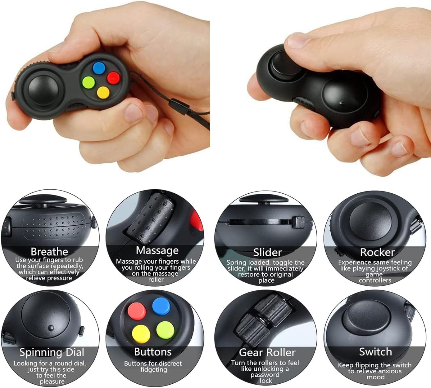 5 PCS Fidget Toys Set,Relieves Stress Anxiety Fidget Toys for Kids and Adults with Add,ADHD, Autism or Anxiety