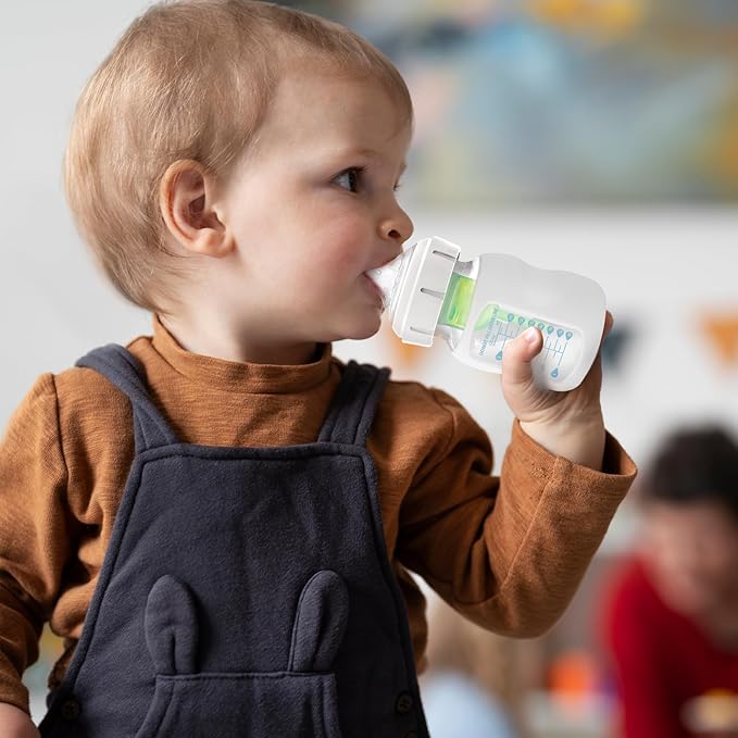 Silicone Baby Bottle Sleeves Compatible with 5 oz Dr. Brown's Natural Glass Bottles Dishwasher-Safe Anti-Colic Baby Bottle Covers for Dr. Brown Wide-Neck Glass Bottles - 2-Pack